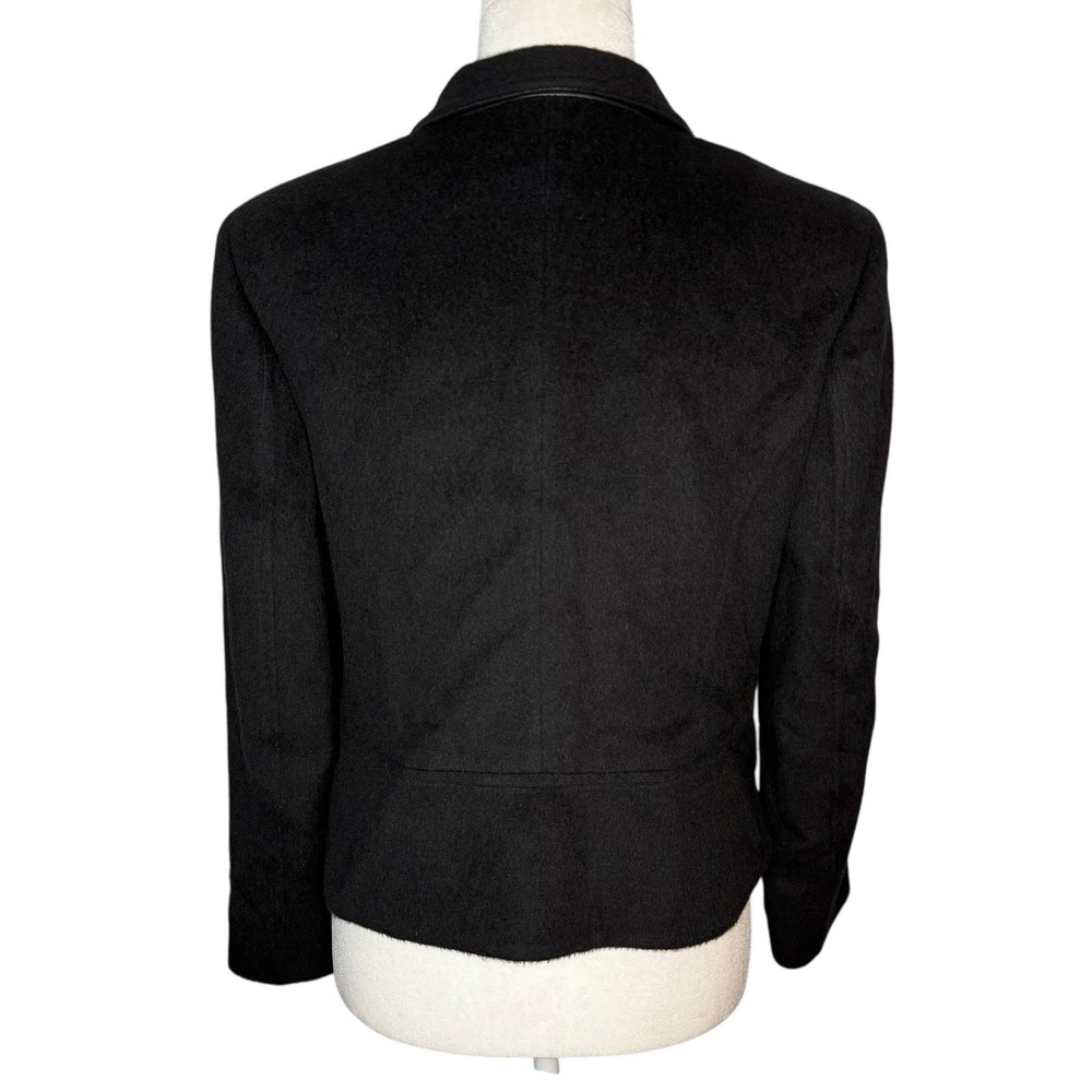Peruvian Link Collection Baby Alpaca Wool Large Jacket Black Made In Peru RARE - Picture 4 of 8